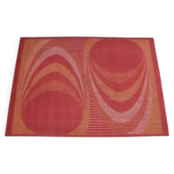 Tapis géométrique, années 1950