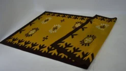 Tapis géométrique de design du milieu du siècle, années 1970 / Tchécoslovaquie