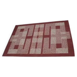 Tapis géométrique du milieu du siècle / Tapis, années 1950
