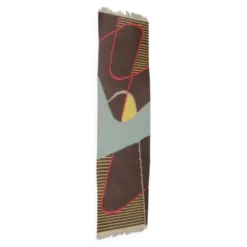 Tapis géométrique extraordinaire et étroit, années 1960
