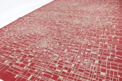 Tapis géométrique moderniste, milieu du siècle, années 1960