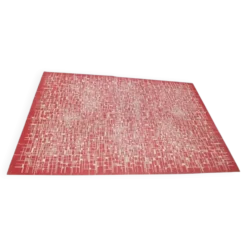 Tapis géométrique moderniste, milieu du siècle, années 1960