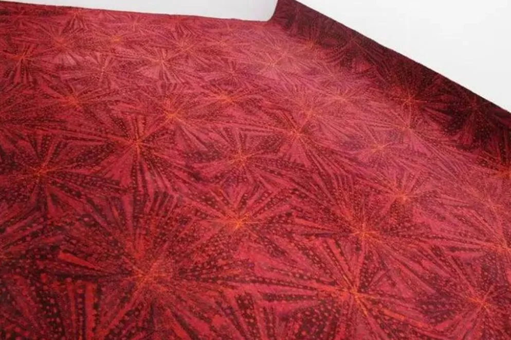 Tapis géométrique énorme et époustouflant par A. Ambrossová, 1967