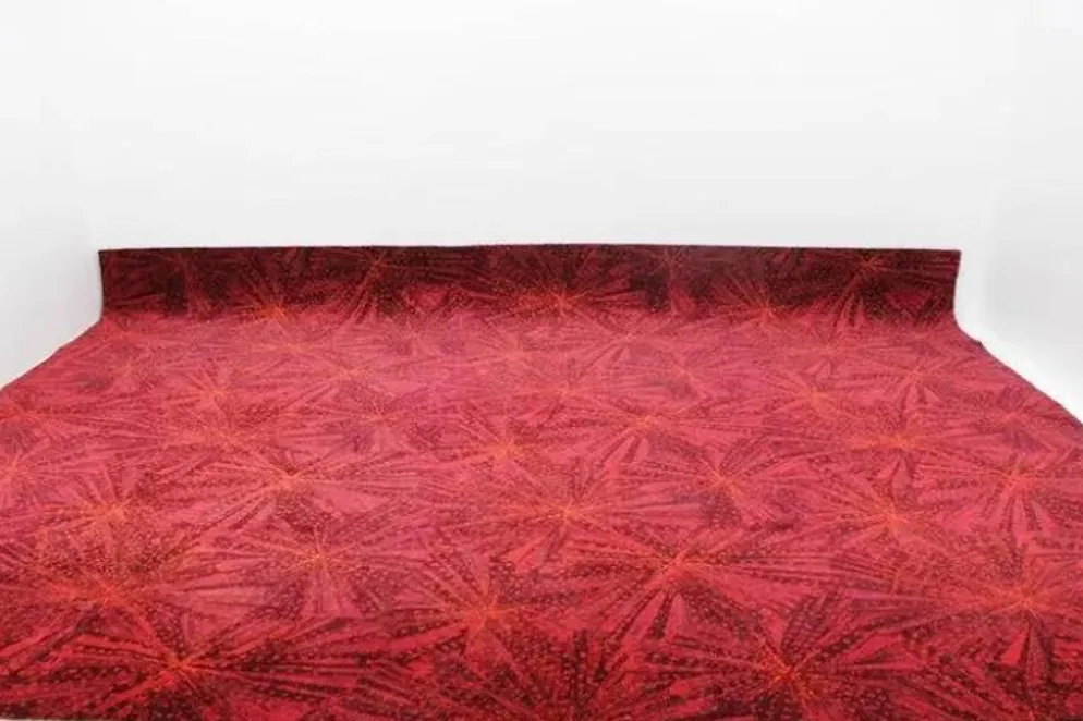 Tapis géométrique énorme et époustouflant par A. Ambrossová, 1967