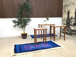 Tapis graphiques abstraits modernes de Gilde, Allemagne, années 1960, ensemble de 2.
