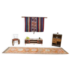 Tapis Herki vintage turc 2'10
