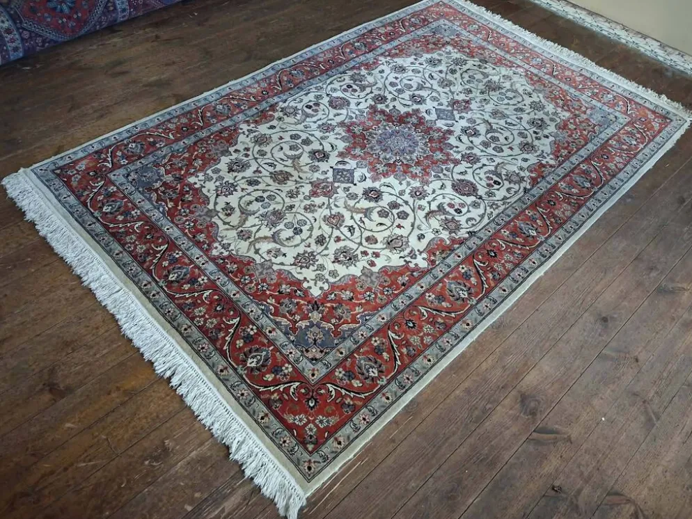 Tapis Indo Tabriz fait main 246x158cm