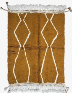 Tapis Jaune Moutarde - 156 x 125 cm