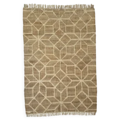 Tapis Jute Coton Tissé Main Naturel – Sarva Casa Pari