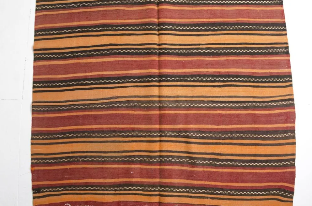 Tapis kilim anatolien vintage rayé extra long – 337 x 139 cm – sku 134
