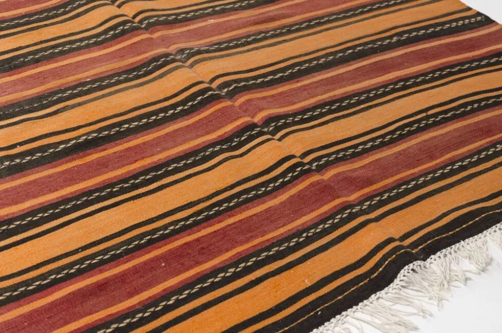 Tapis kilim anatolien vintage rayé extra long – 337 x 139 cm – sku 134