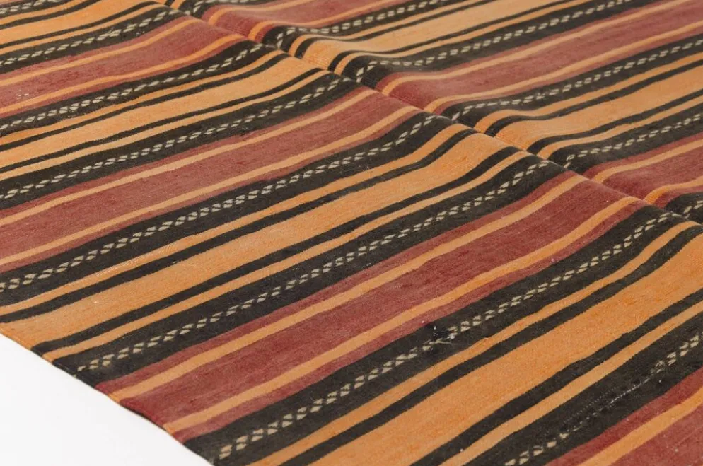Tapis kilim anatolien vintage rayé extra long – 337 x 139 cm – sku 134