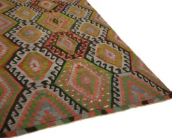 Tapis kilim anatolien vintage fait main turc 198 cm x 320 cm