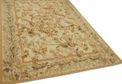 Tapis kilim aubusson vintage européen fait main 177 cm x 273 cm