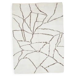 Tapis Kilim contemporain vintage super doux 6x9, 198x269 cm