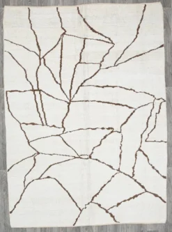 Tapis Kilim contemporain vintage super doux 6x9, 198x269 cm