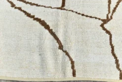 Tapis Kilim contemporain vintage super doux 6x9, 198x269 cm