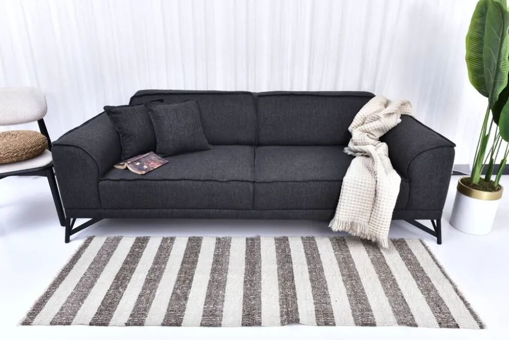 Tapis kilim de couloir, tapis kilim en laine 207x72 cm, tapis en laine naturelle