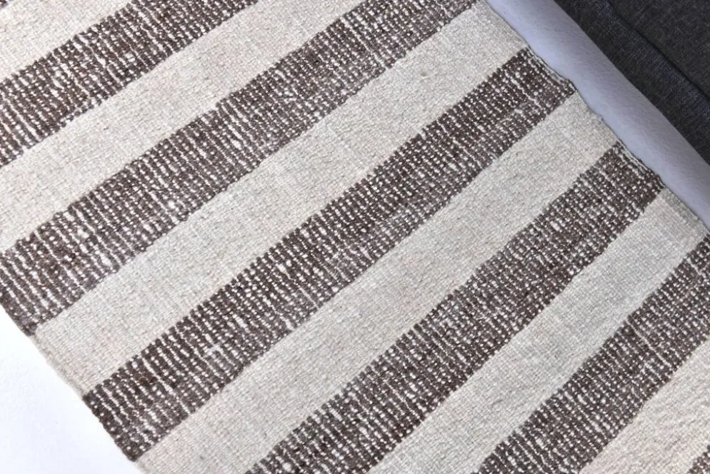 Tapis kilim de couloir, tapis kilim en laine 207x72 cm, tapis en laine naturelle