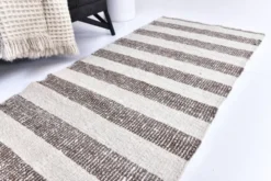 Tapis kilim de couloir, tapis kilim en laine 207x72 cm, tapis en laine naturelle