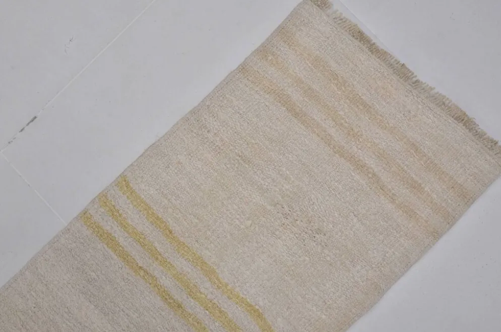 Tapis kilim en chanvre fait main vintage petit Sku3984