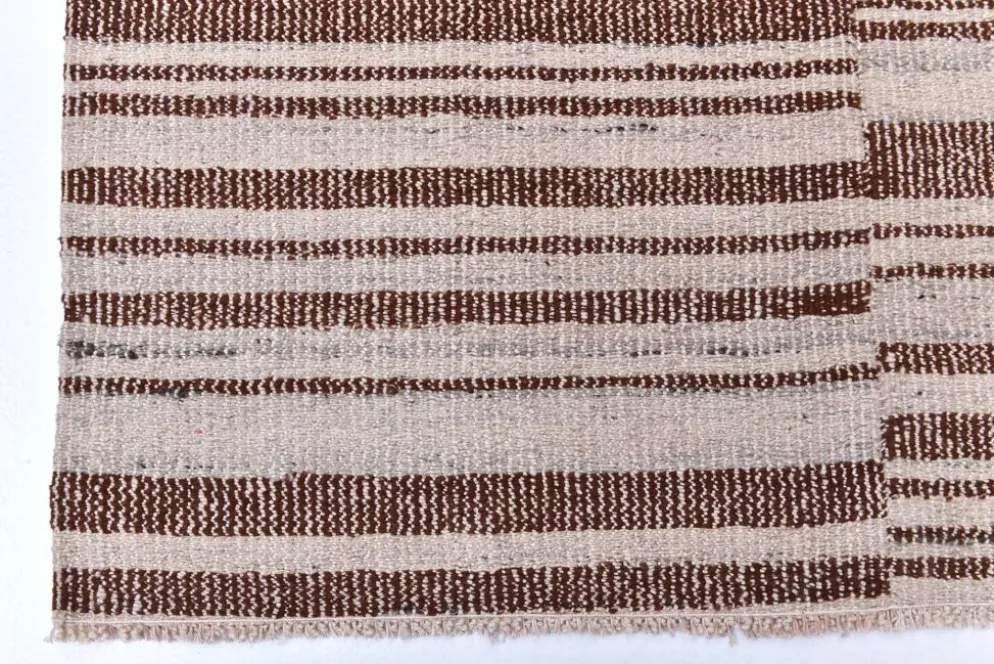 Tapis kilim en laine beige orange 215x300 cm, tapis kilim terracota 7x10.