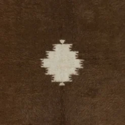 Tapis Kilim en mohair vintage. Couverture tissée à la main. Jeté de canapé turc. Housse de lit marron.