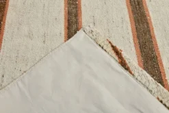 Tapis Kilim marron et beige 2x8, 71x260 cm