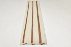 Tapis Kilim marron et beige 2x8, 71x260 cm
