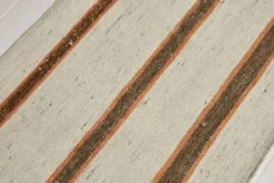 Tapis Kilim marron et beige 2x8, 71x260 cm