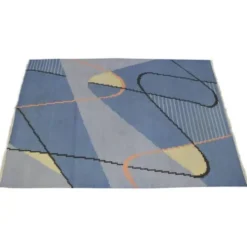 Tapis kilim moderniste géométrique par Antonín Kybal, années 1960.