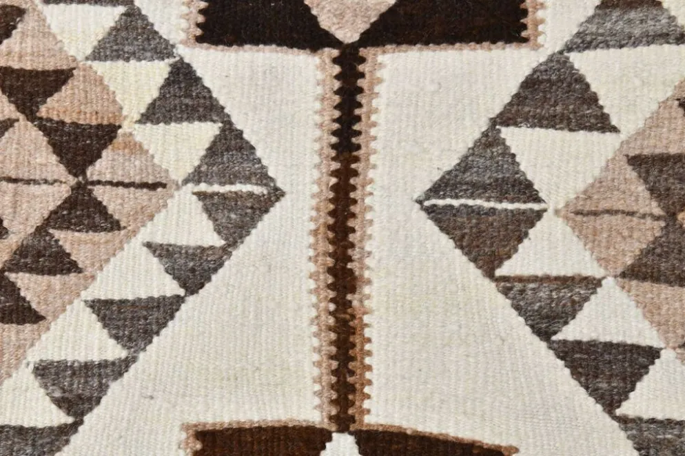 Tapis Kilim persan marron beige 3x10, 97x324 cm