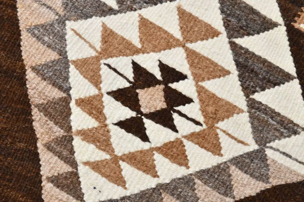 Tapis Kilim persan marron beige 3x10, 97x324 cm