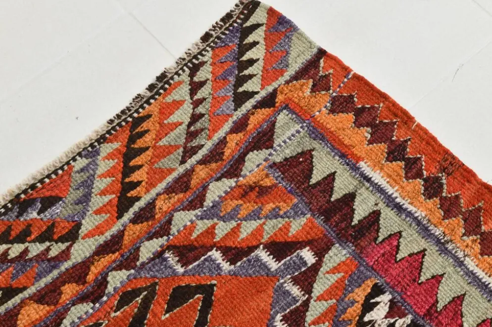 Tapis Kilim persan vintage 3x10, 97x299 cm