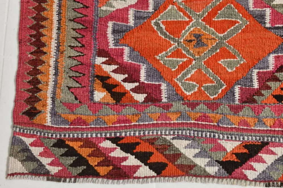 Tapis Kilim persan vintage 3x10, 97x299 cm