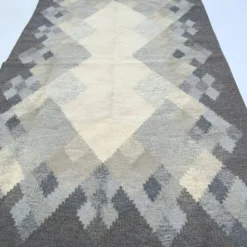 Tapis kilim röllakan suédois du milieu du siècle par brita svefors pour axeco 1960