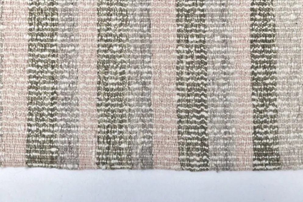 Tapis kilim rose pastel, tapis kilim en laine 325x217 cm, grand tapis kilim