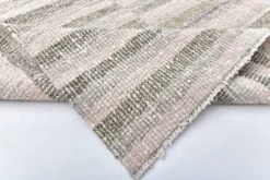 Tapis kilim rose pastel, tapis kilim en laine 325x217 cm, grand tapis kilim
