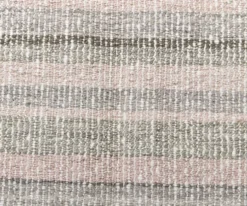 Tapis kilim rose pastel, tapis kilim en laine 325x217 cm, grand tapis kilim