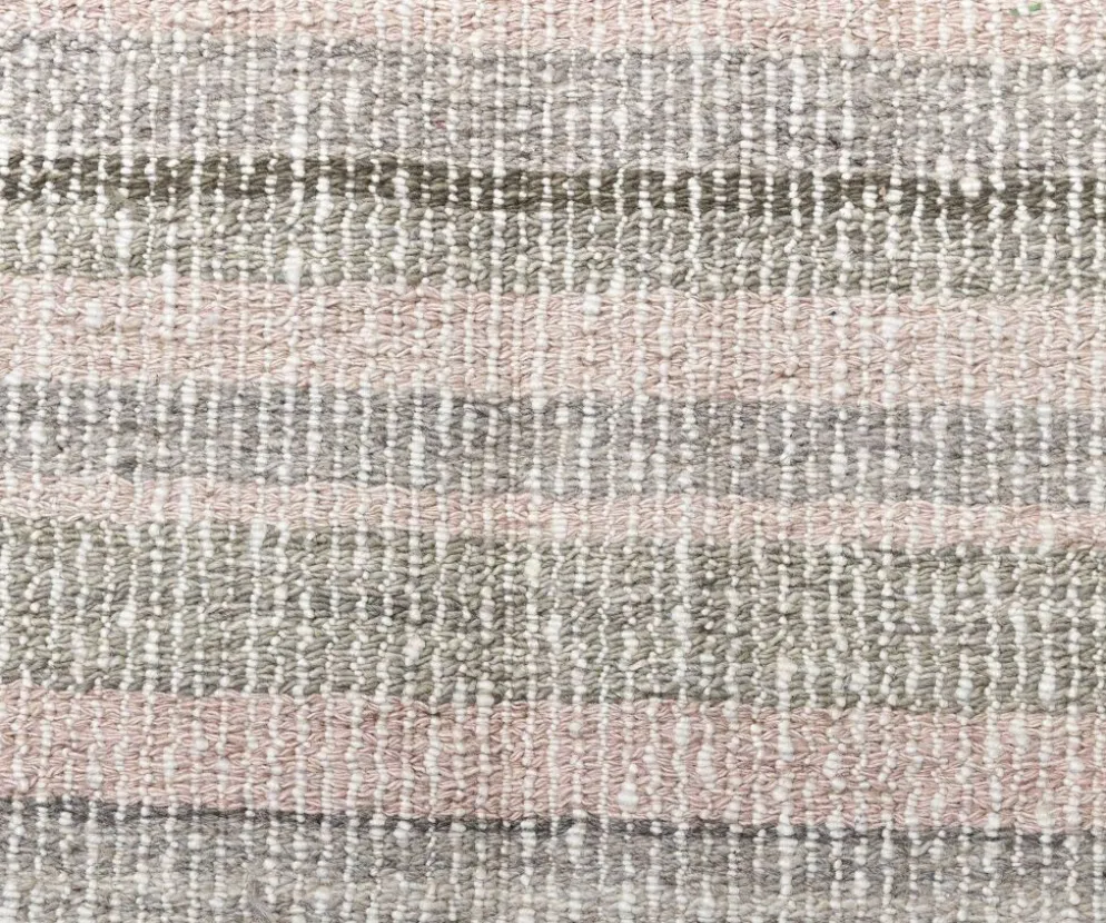 Tapis kilim rose pastel, tapis kilim en laine 325x217 cm, grand tapis kilim
