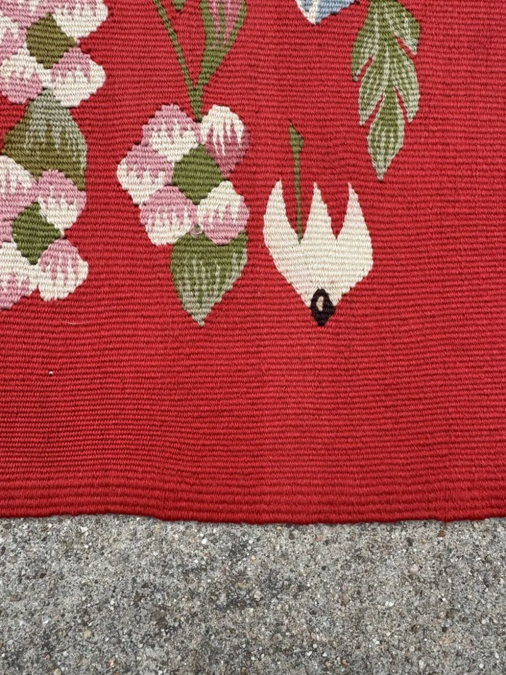 Tapis Kilim roumain années 50