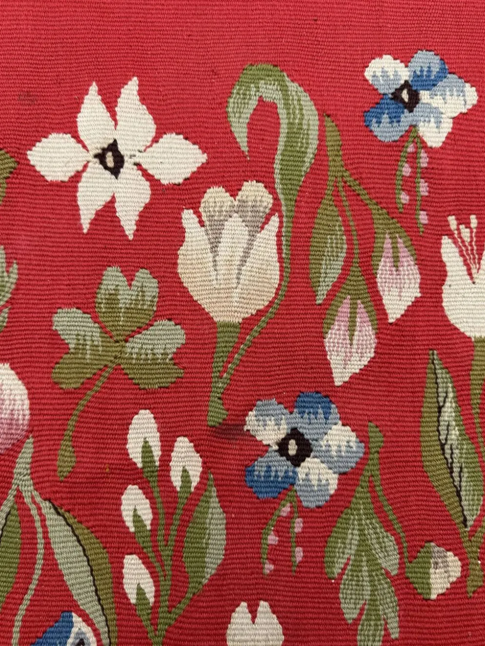 Tapis Kilim roumain années 50