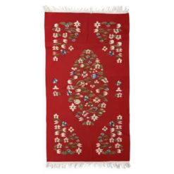 Tapis Kilim roumain années 50