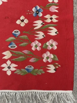 Tapis Kilim roumain années 50