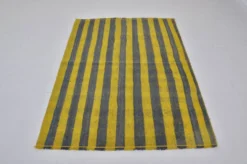 Tapis Kilim turc anatolien à rayures, référence 3973