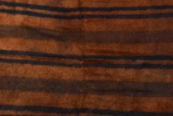 Tapis Kilim turc rustique orange brûlé, tapis en laine fait main, 146x220 cm