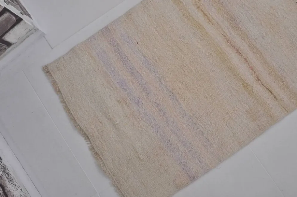Tapis Kilim turc vintage en chanvre sku3982