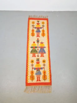 Tapis kilim vintage Chapel par Maria Domanska pour Wawel Broste Kobe, Danemark, années 1960.