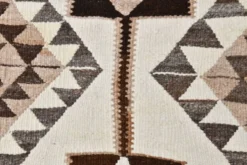 Tapis Kilim vintage marron foncé 3x11, tapis pour couloir bohème, 97x324.