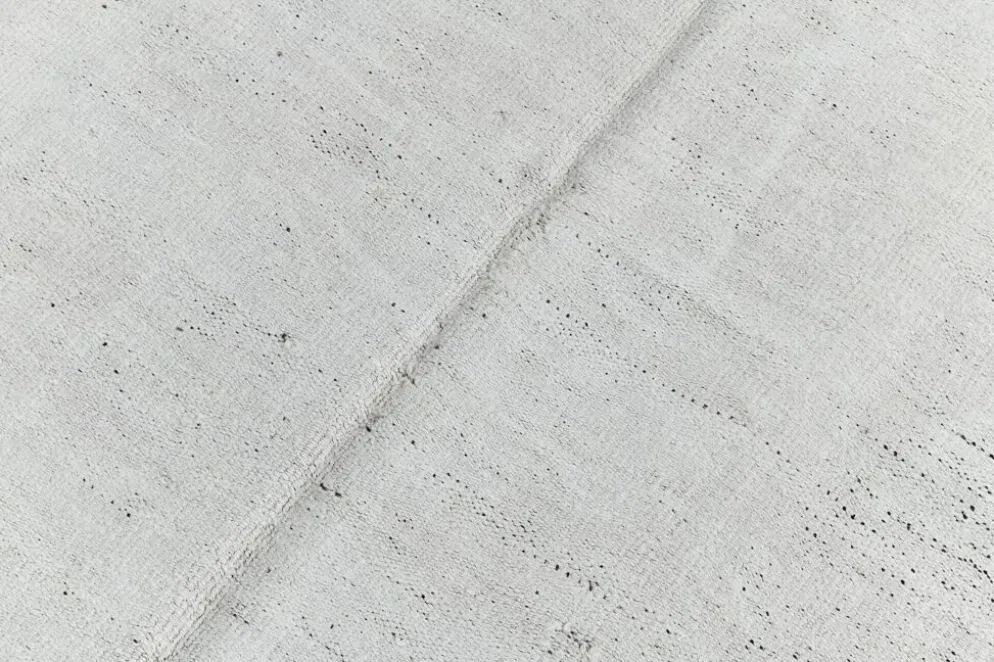 Tapis Kilim Vintage Turc Off White, Tapis Bohème Tissé à la Main, 23x328Cm